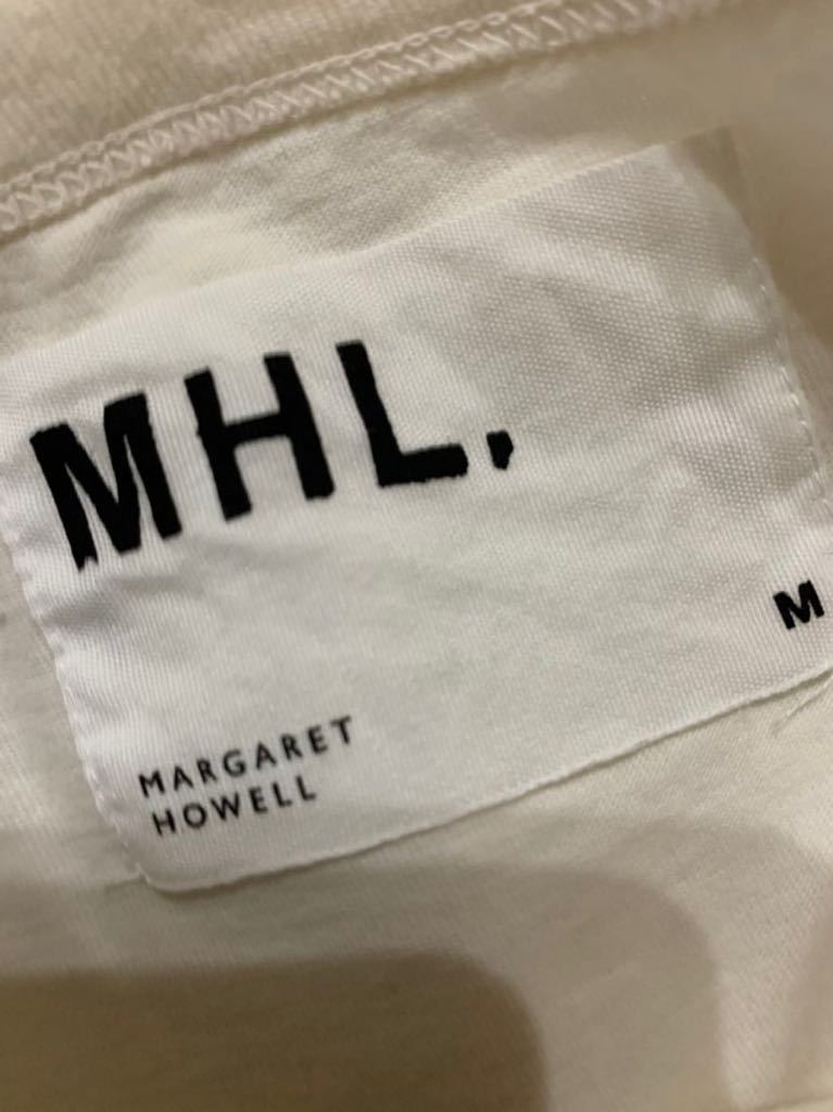 MHL マーガレットハウエル　胸ポケット半袖Tシャツ　Mサイズ　ベージュ系_画像4