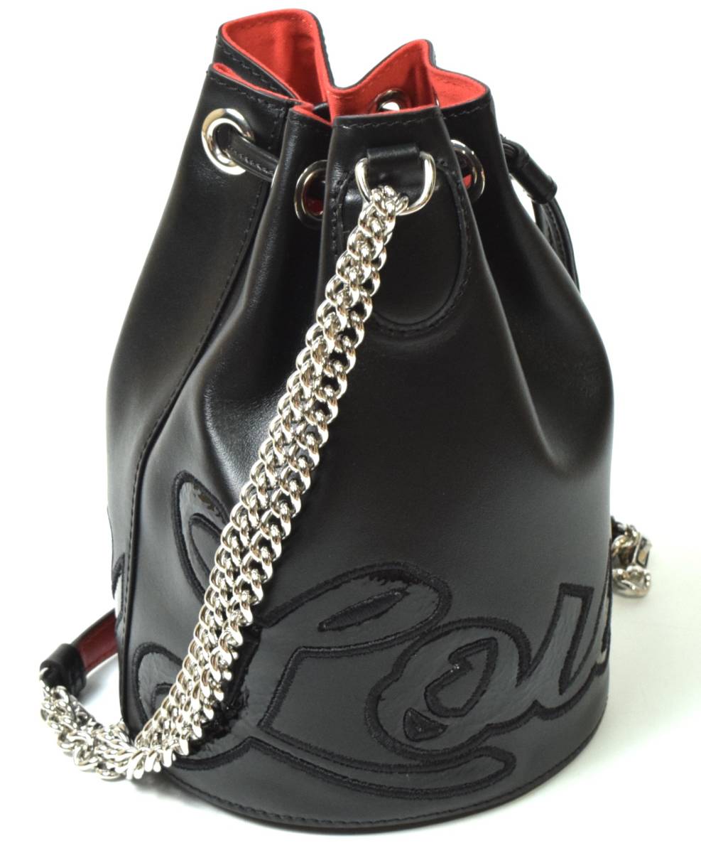 注目のブランド 未使用17.4万 Christian Louboutin クリスチャン 直販オンラインストア 本物未使用■ルブタン■ルビポッシュ■斜めがけチェーンショルダー/クラッチバッグ ショルダーバッグ