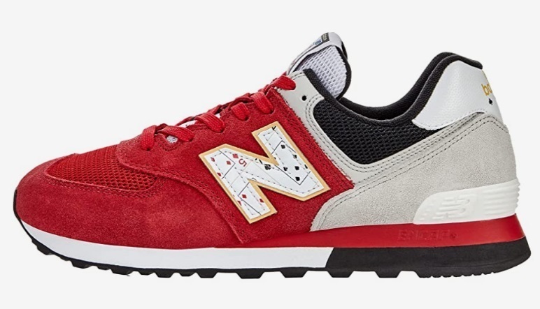 ンテンプレ ヤフオク! - 海外限定 New Balance 574 トランプ柄 Red with... オークファ
