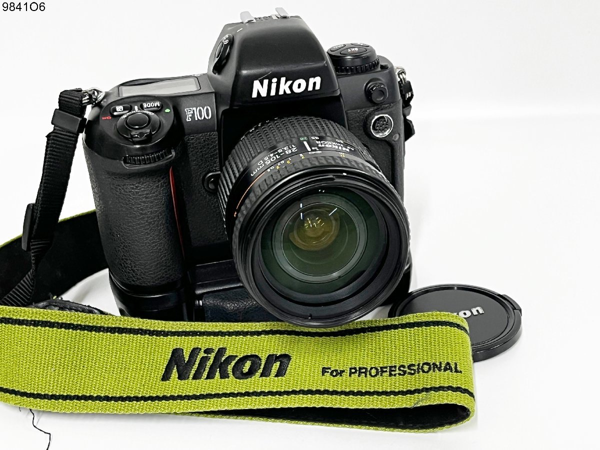 ★シャッターOK◎ Nikon ニコン F100 AF NIKKOR 28-105mm 1:3.5-4.5 D 一眼レフ フィルムカメラ ボディ レンズ MB-15 9841O6-8_画像1