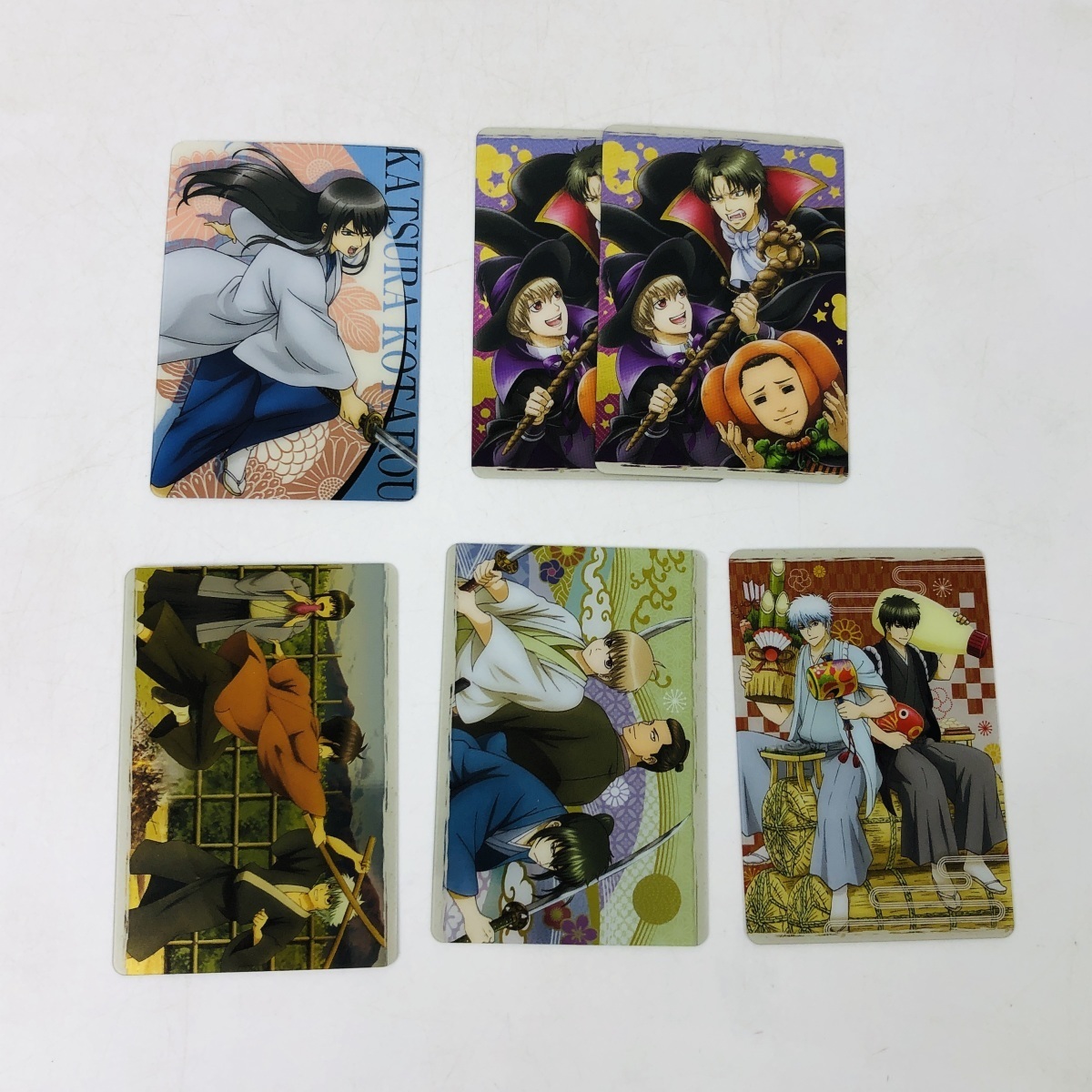 中古品 銀魂 メタルカードコレクション 坂田銀時 神楽 神威 桂 中古品 銀魂 メタルカードコレクション 坂田銀時 神楽 神威 桂