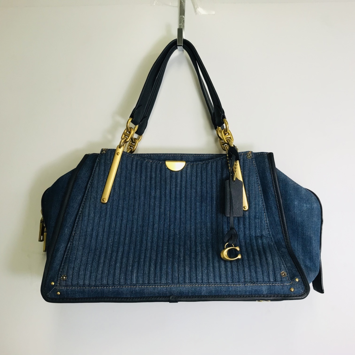 COACH コーチ 66980 ドリーマー デニム キルティング ショルダー