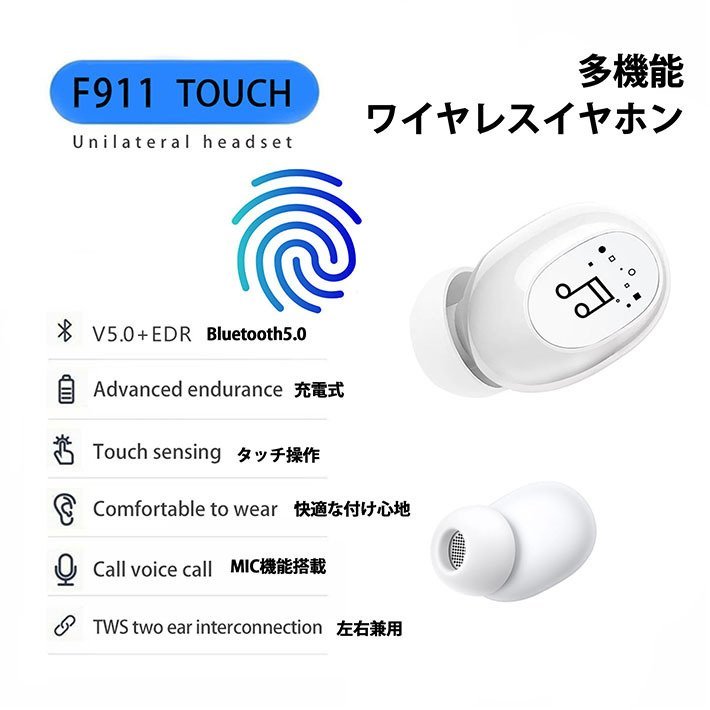 ワイヤレスイヤホン ワイヤレス スポーツ Bluetooth5.1 マイク 左右兼用 片耳 高音質 iPhone android 7987959 グリーン 新品 1円 スタート_画像2