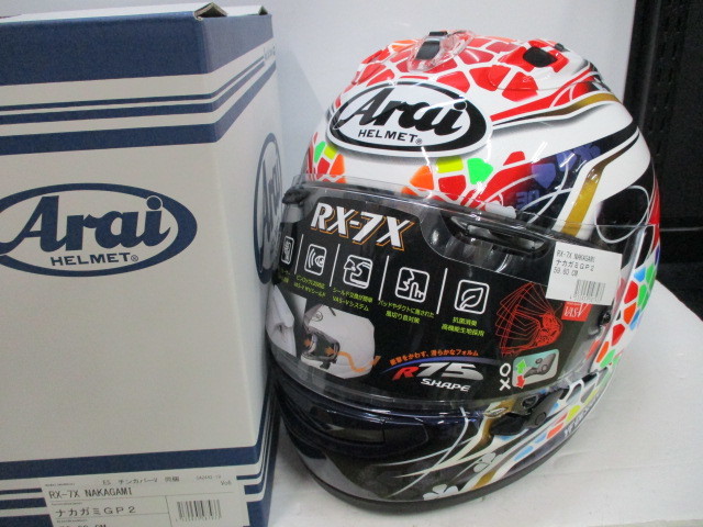 展示未使用品☆Arai アライ RX-7X NAKAGAMI ナカガミ フルフェイス