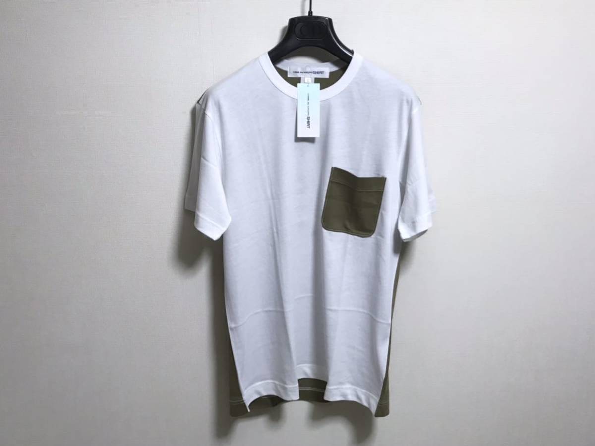 COMME des GARCONS SHIRT 切替え ポケット Tシャツ S コムデギャルソン