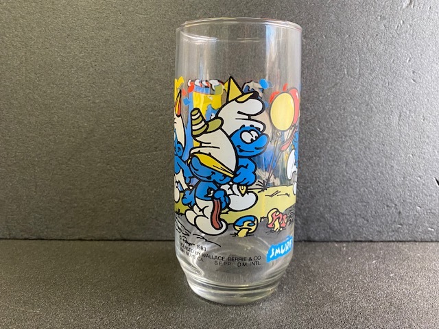 80s SMURF HANDY Vintage Glass スマーフ ハンディー ヴィンテージ グラス タンブラー コップ V-11-5_画像3