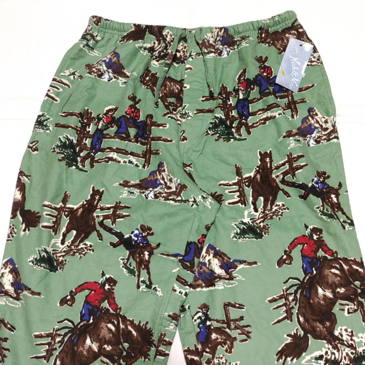 S 美品 80s 90s Nick&Nora レオパード柄 パジャマ シャツ 買い