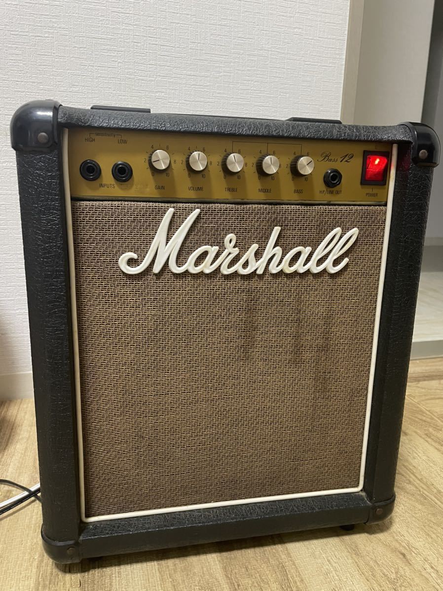 【ジャンク】 Marshall マーシャル BASS12 ベースアンプ Model 5501 G10L-35_画像1