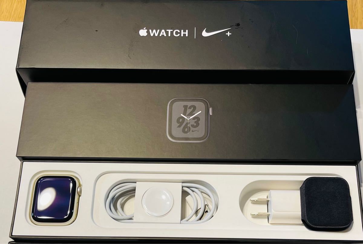 新品入荷時計保証付 未使用近い Apple Watch Series7 GPS 45mm シルバーアルミ 新品