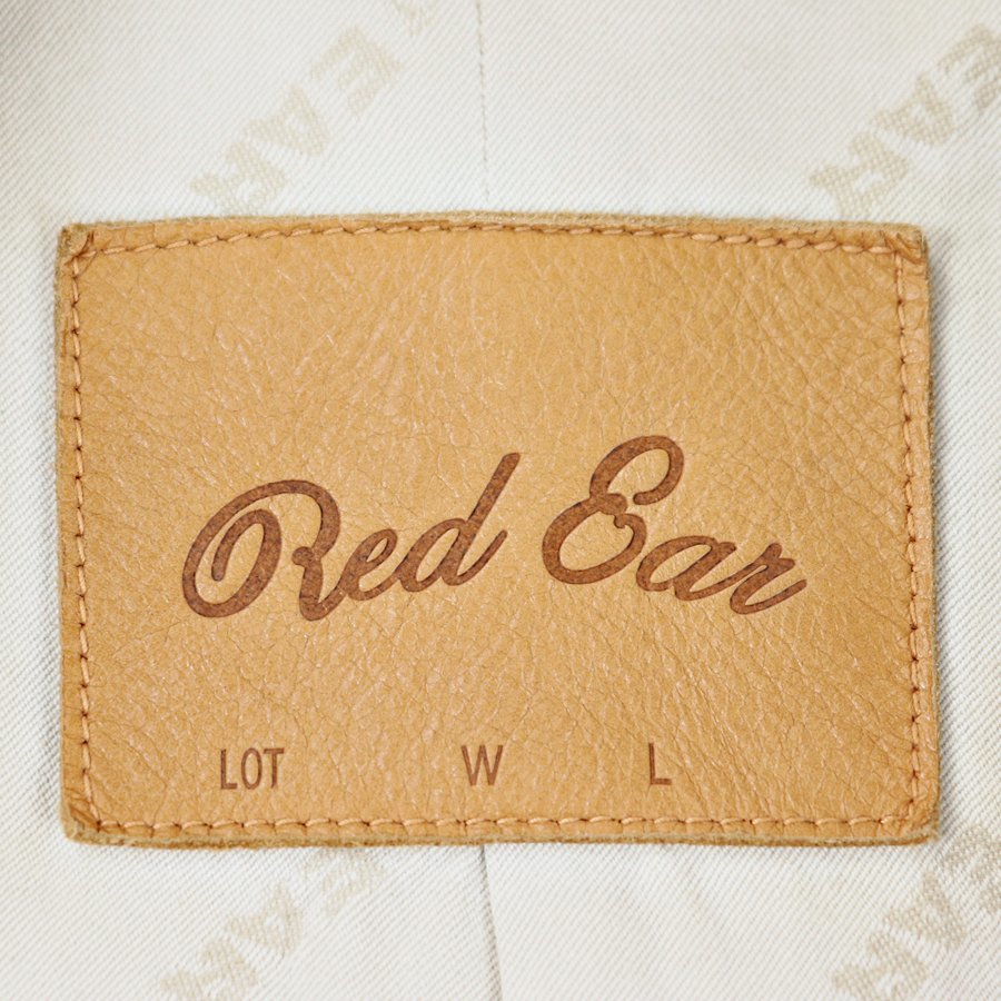 相場価格￥44,000- 美品 日本製 ポールスミス RED EAR レッドイヤー ヒッコリーデニム エルボーパッチ付 テーラードジャケット XL-_画像7