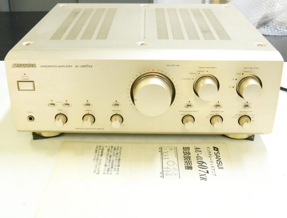 完動品！SANSUI プリメインアンプ AU-α607XR AL607XR 030FCBU23_画像1