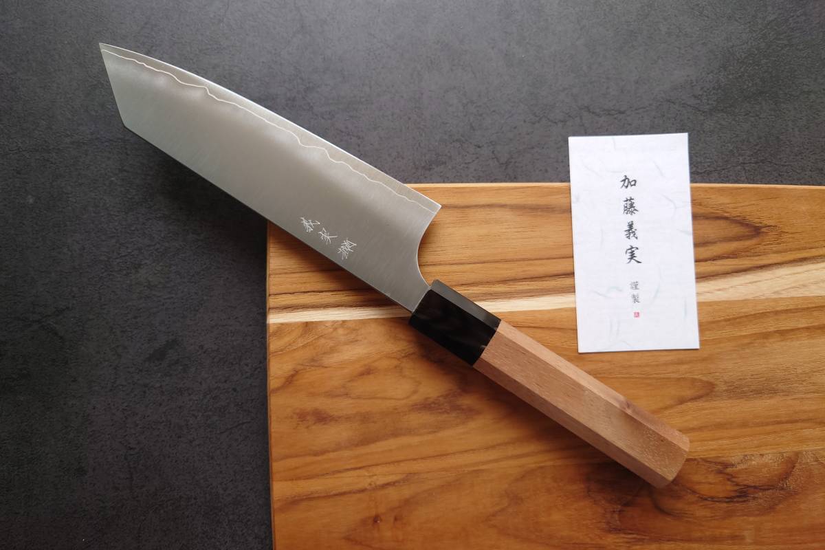 文化包丁 越前刃物 カトウ刃物製作所 加藤 義実 スーパーゴールド2 170㎜ Japanese Knife Bunka Knife Yoshimi Kato SG2 _画像1