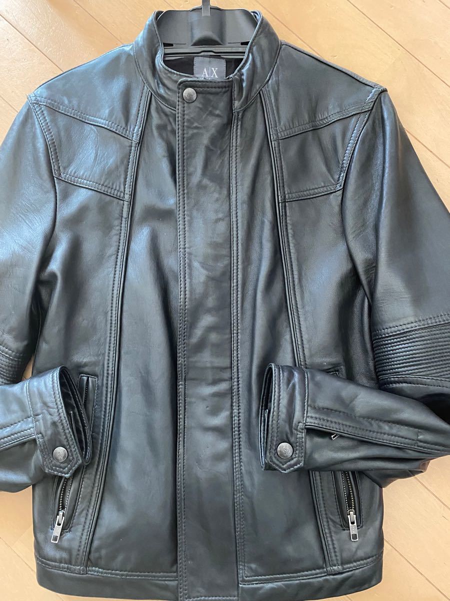 アルマーニエクスチェンジ レザージャケット ライダースジャケット