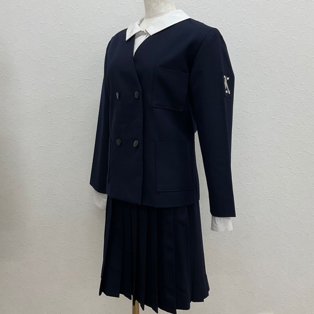 【ふるさと割】 G)U937 (中古) 群馬方面 校名不明 3点セット /11/M/W68/丈58 学生服
