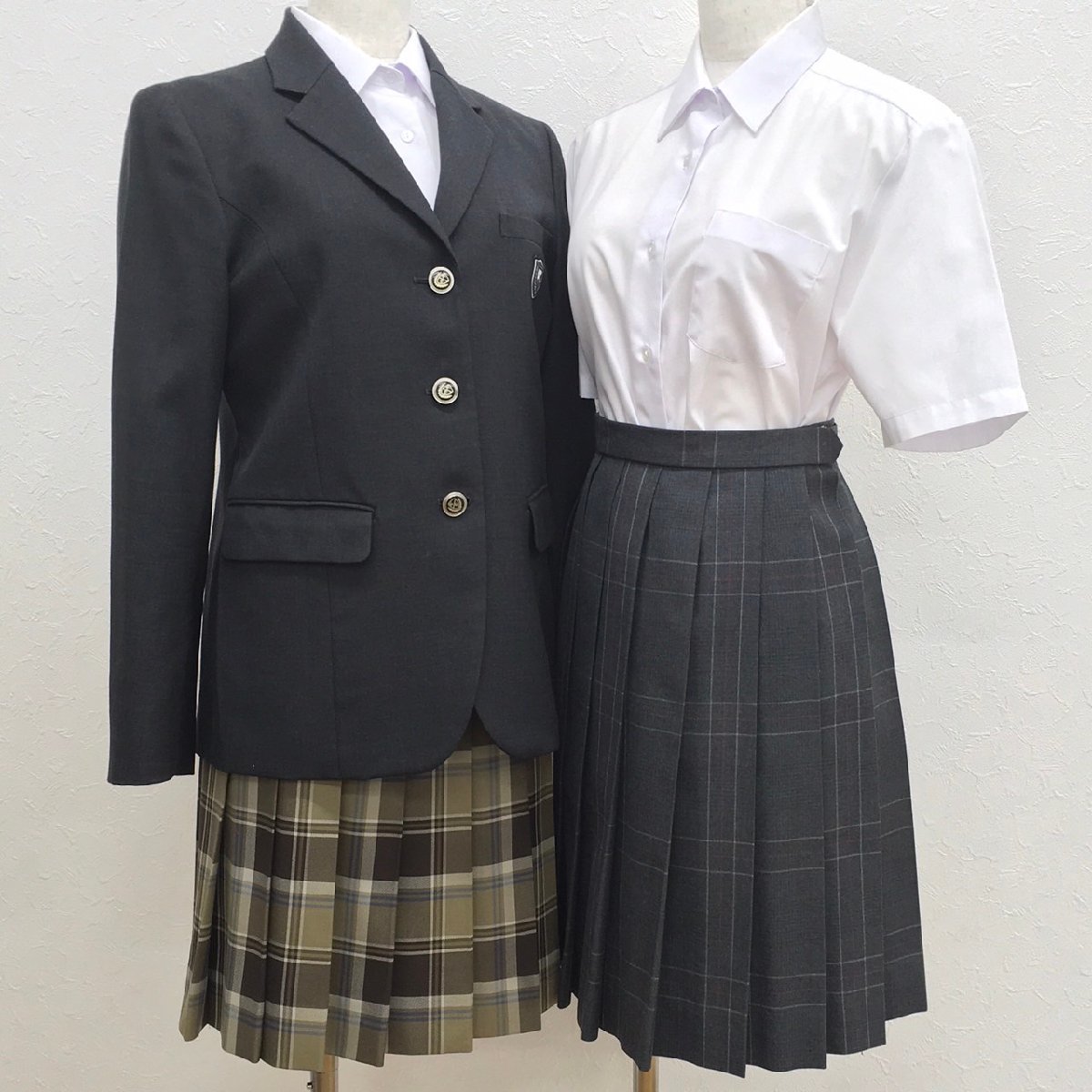 AS549 (中古) 東京都 京華女子高校 5点セット /私立/ブレザ/スカート/ブラウス/KANKO/冬服/制服/学生服/女子学生/女子校/お嬢様/卒業生品の画像1