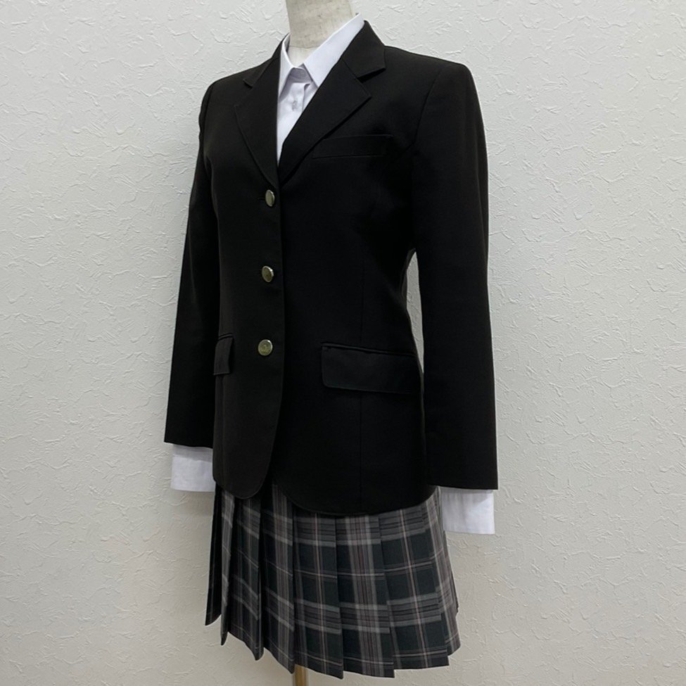 US554 (中古)千葉県 印幡明誠高校 3点セット /S/13/W63/丈48 US554 (中古)千葉県 印幡明誠高校 3点セット /S/13/W63/丈48