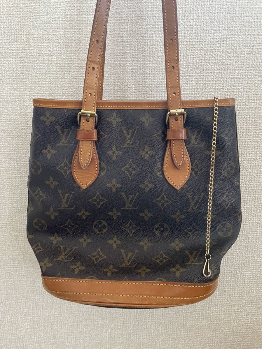 ◇1円☆ LOUIS VUITTON ルイヴィトン モノグラム プチ バケットPM