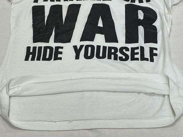 80's SCREEN STARS ブート バンドT Tシャツ フランキーゴーズトゥハリウッド FRANKIE SAY WAR HIDE YOURSELF サイズL [l-0252]_画像6