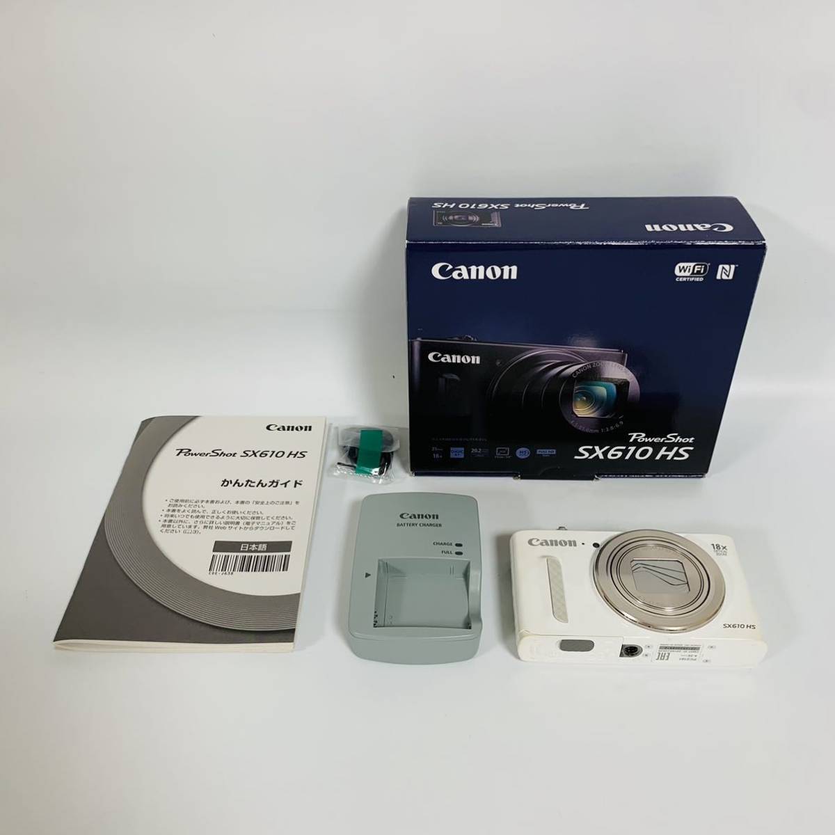 付属品多数】Canon キャノン SX610 HS ホワイト WH デジタルカメラ www