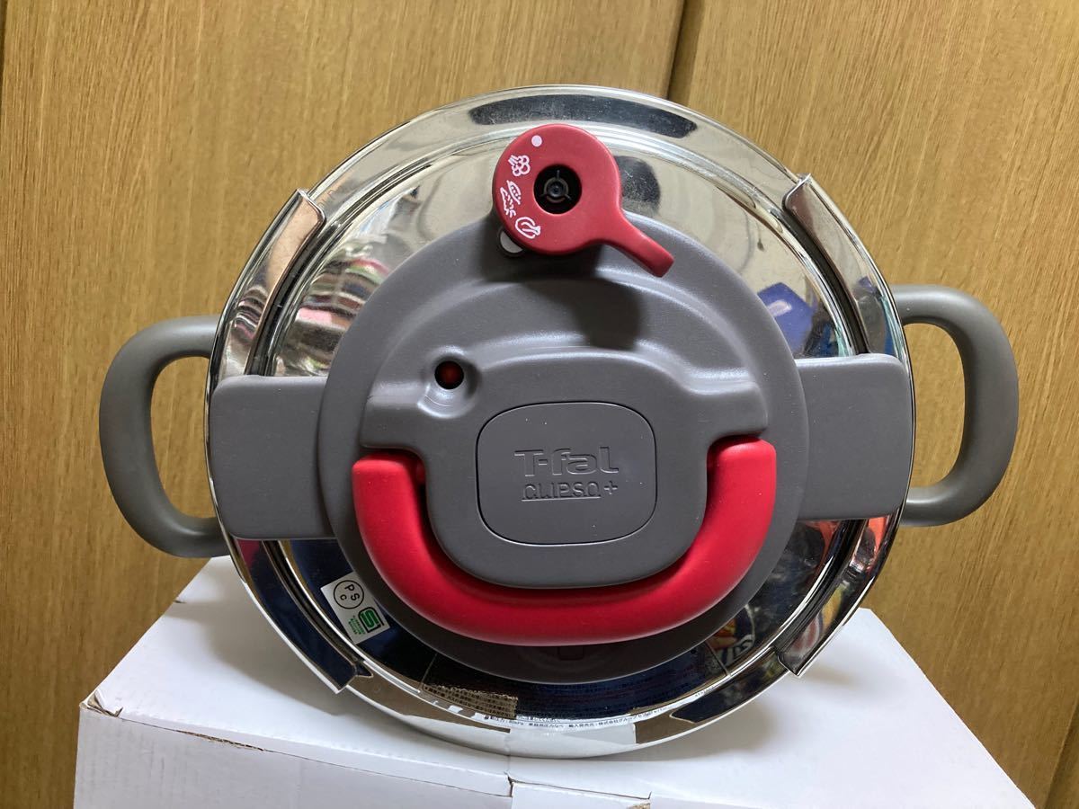 ティファール 圧力鍋 6L IH対応 4~6人用 ワンタッチ開閉 クリプソ アーチ パプリカレッド T-fal