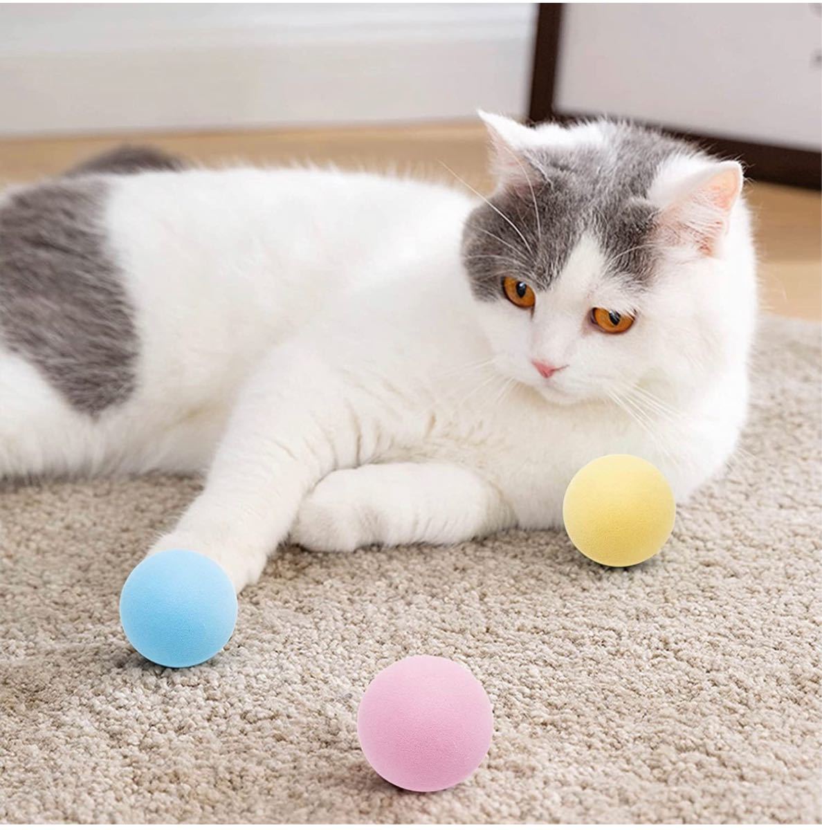 猫おもちゃ ボール 選べる3種類　ストレス解消 音の出るペットおもちゃ 一人遊び