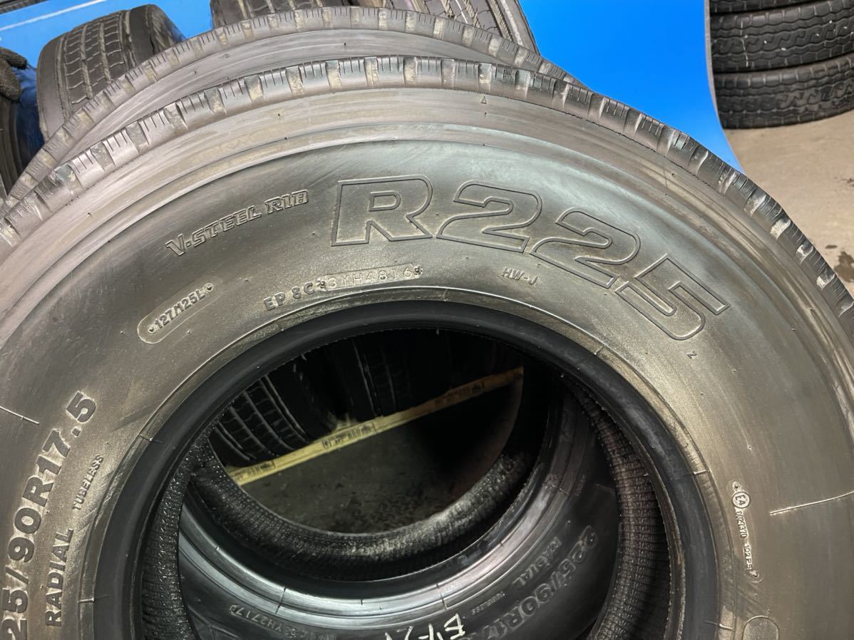225/90R17.5 ブリヂストン R225 6本セットをバリ山 | ncdc-gkp.in