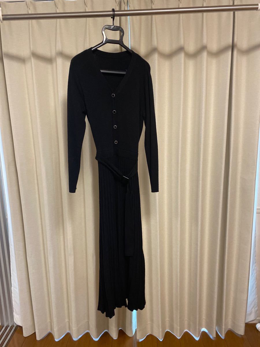 VIS ロングワンピース 黒 フリーサイズ robertsmallwood.com.au
