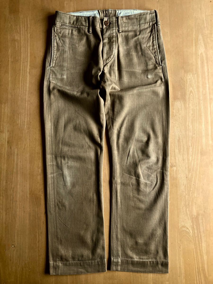 Dettagli dell'articolo RRL リジッドオフィサーズチノ 28/30 10.5ozの