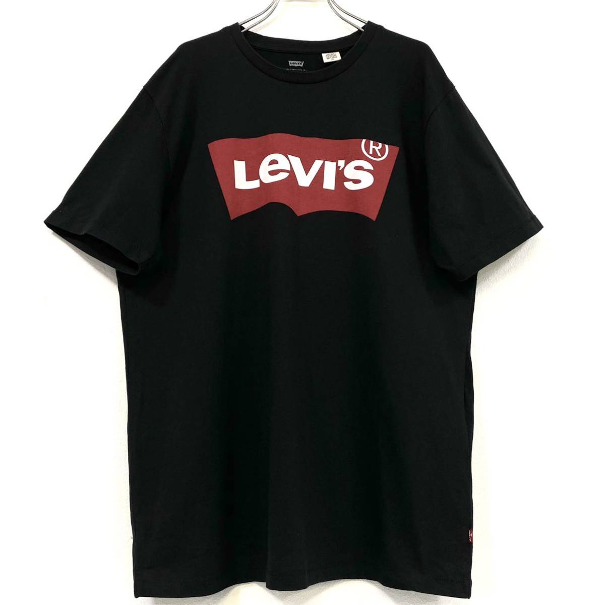 Levi’s(リーバイス)半袖Tシャツ バットウィングロゴ メンズL ブラック_画像3