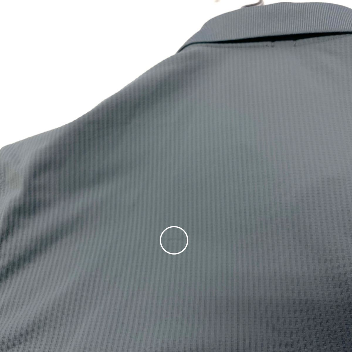 XLサイズ NIKE/ナイキゴルフ ポロシャツ ゴルフウェア メンズ大きいサイズ グレー系 速乾素材_画像8