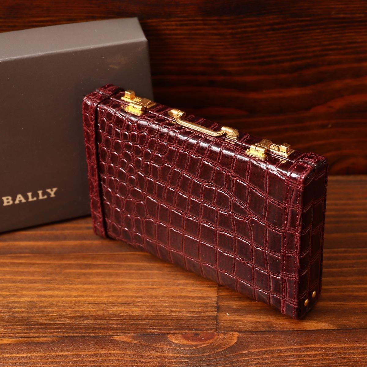 BALLY バリー トランクケース アタッシュケース クロコ型押し BALLY バリー トランクケース アタッシュケース クロコ型押し