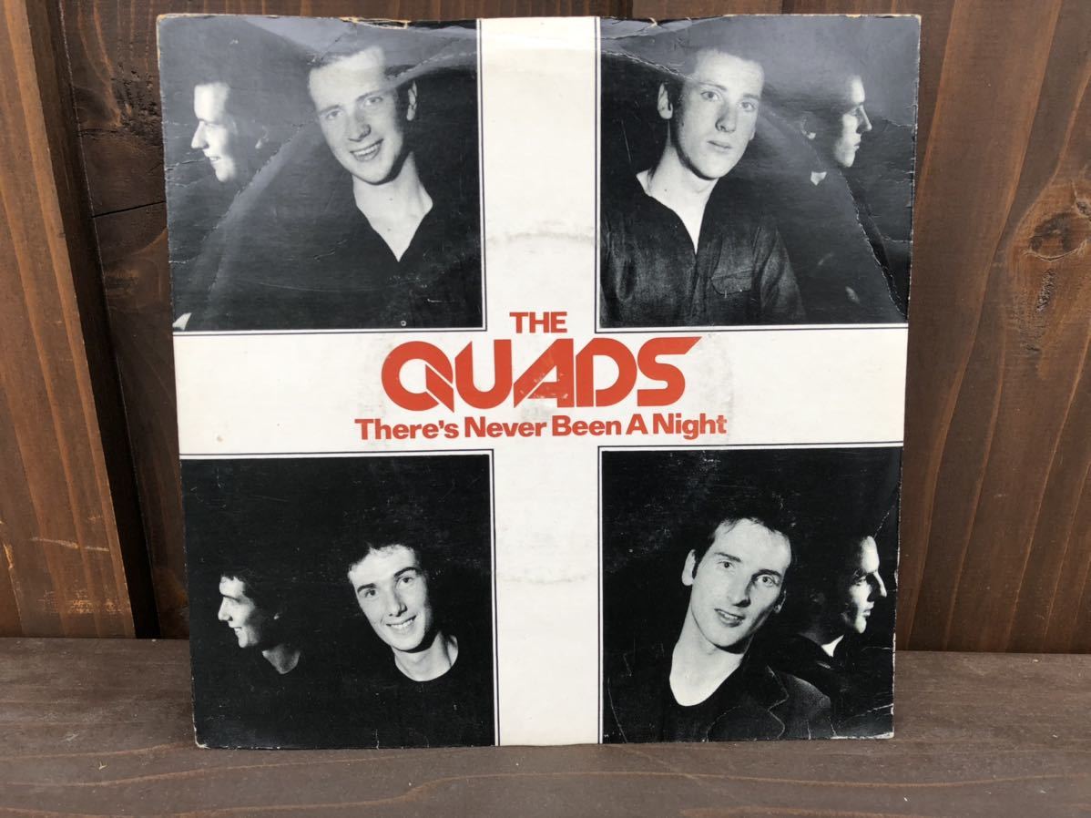 EP THE QUADS there's never been a night neo mods モッズ　punk パンク　rock レコード　アナログ_画像1