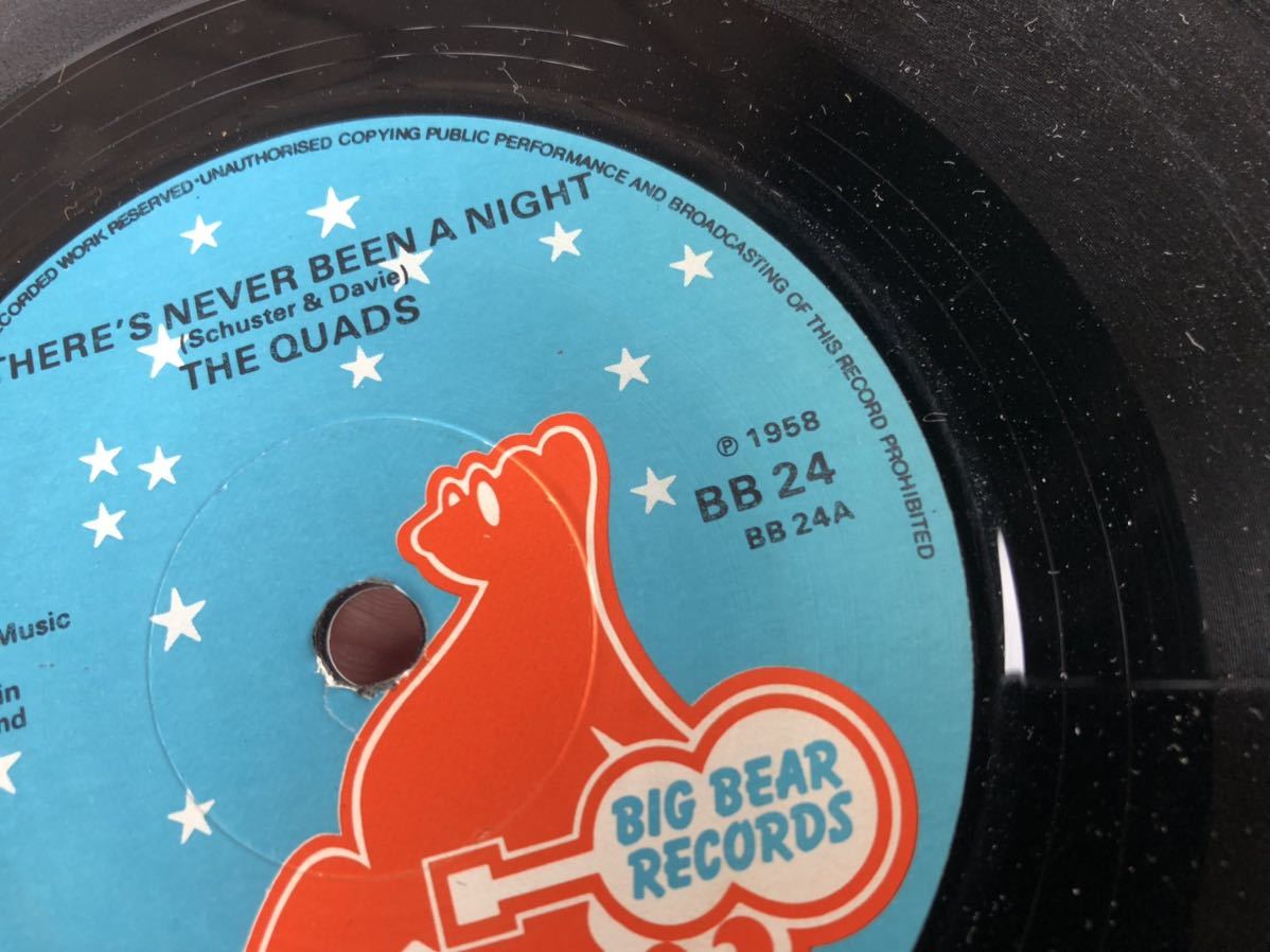 EP THE QUADS there's never been a night neo mods モッズ　punk パンク　rock レコード　アナログ_画像8