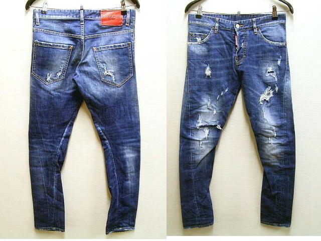 * быстрое решение [44]DSQUARED2 16SS SEXY TWIST JEAN S74LA0922 стрейч Denim sexy кручение тонкий Gene брюки #511