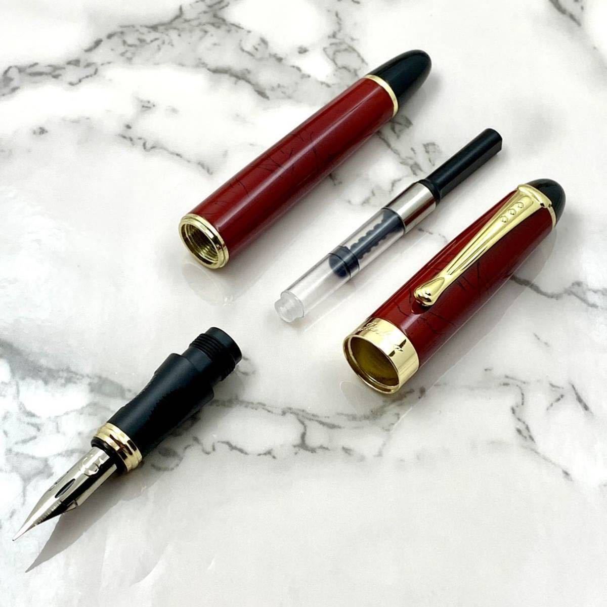 ★新品★ 万年筆 JINHAO X450 フレキシブルニブ/レッド Gペン/コンバーター/漫画 カリグラフィー/送料無料 ⑥_画像5