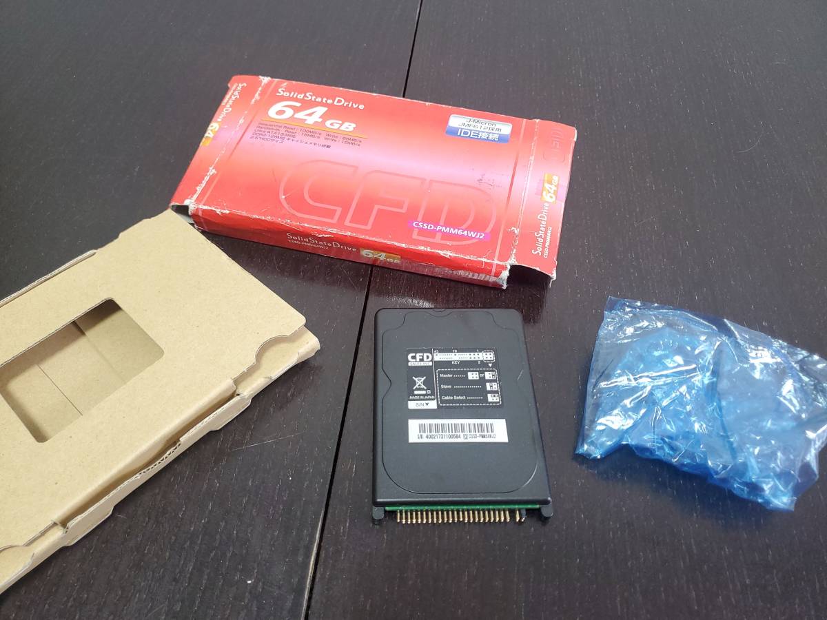 CFD SSD 64GB 2.5インチ CSSD-PMM64WJ2 美品　34時間_画像1