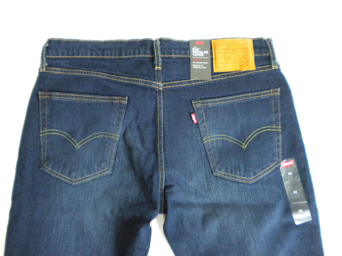 新品 ♪ ★ リーバイス Levis ジーンズ 502 レギュラー　テーパード　 デニム ジーパン Gパン ストレッチ W34 ★ 19904_画像3