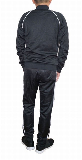 アディダス adidas　スーパースター セットアップ 黒 オリジナルス メンズ ジャージ 上下 トラックジャケット パンツ ブラック サイズL_画像2
