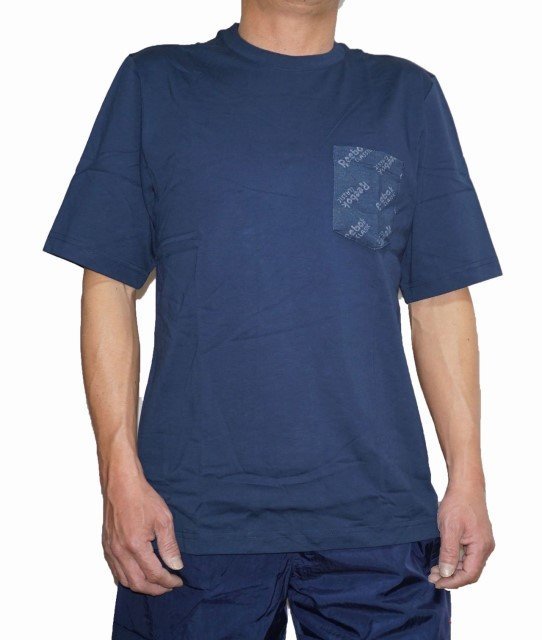 リーボック Reebok Tシャツ と ショートパンツ 紺 メンズ トレーニング ジム ワークアウト セットアップ 上下 スポーツ ウエア サイズM_画像3