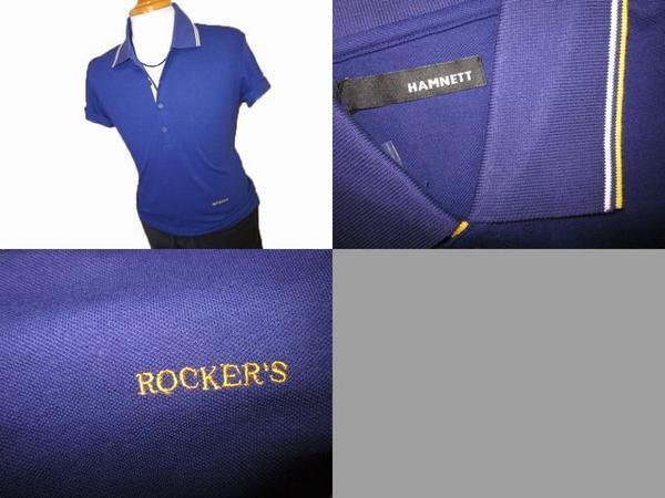  популярный * новый товар Hamnett рубашка-поло с коротким рукавом синий размер M#d040238