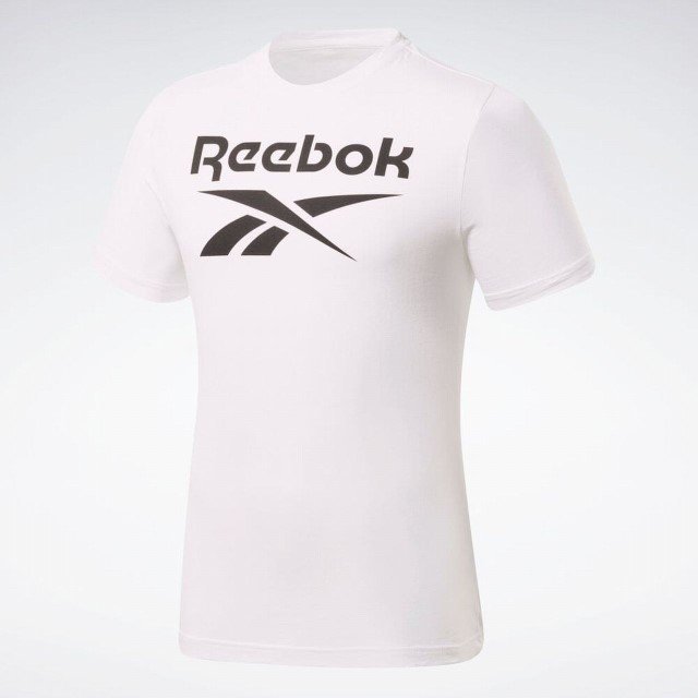 リーボック Reebok 半袖Tシャツ FP9152 白 ロゴ メンズ 夏物 ホワイト トレーニング ジム ワークアウト フィットネス スポーツ ウエア O_画像3