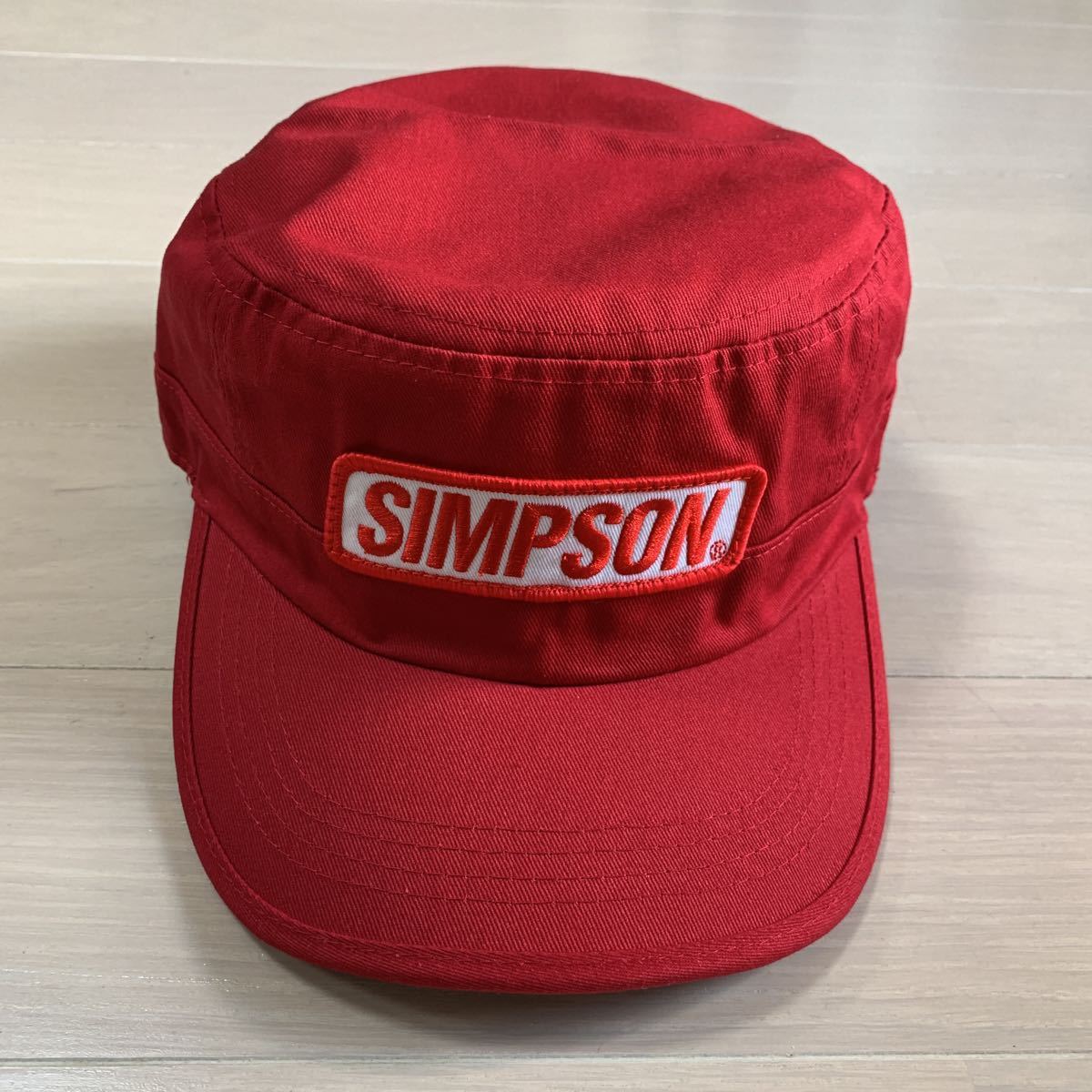 新品 正規 SIMPSON シンプソン ワークキャップ キャップ SC-027 RED 定価3520円 A40224-2_画像2