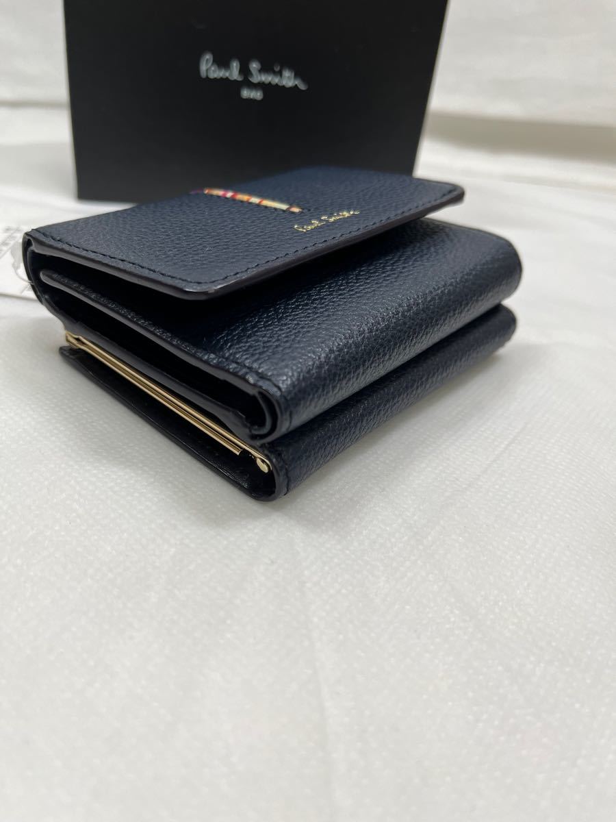 ポールスミス がま口金付き三ツ折りミニ財布 kanfa720.com