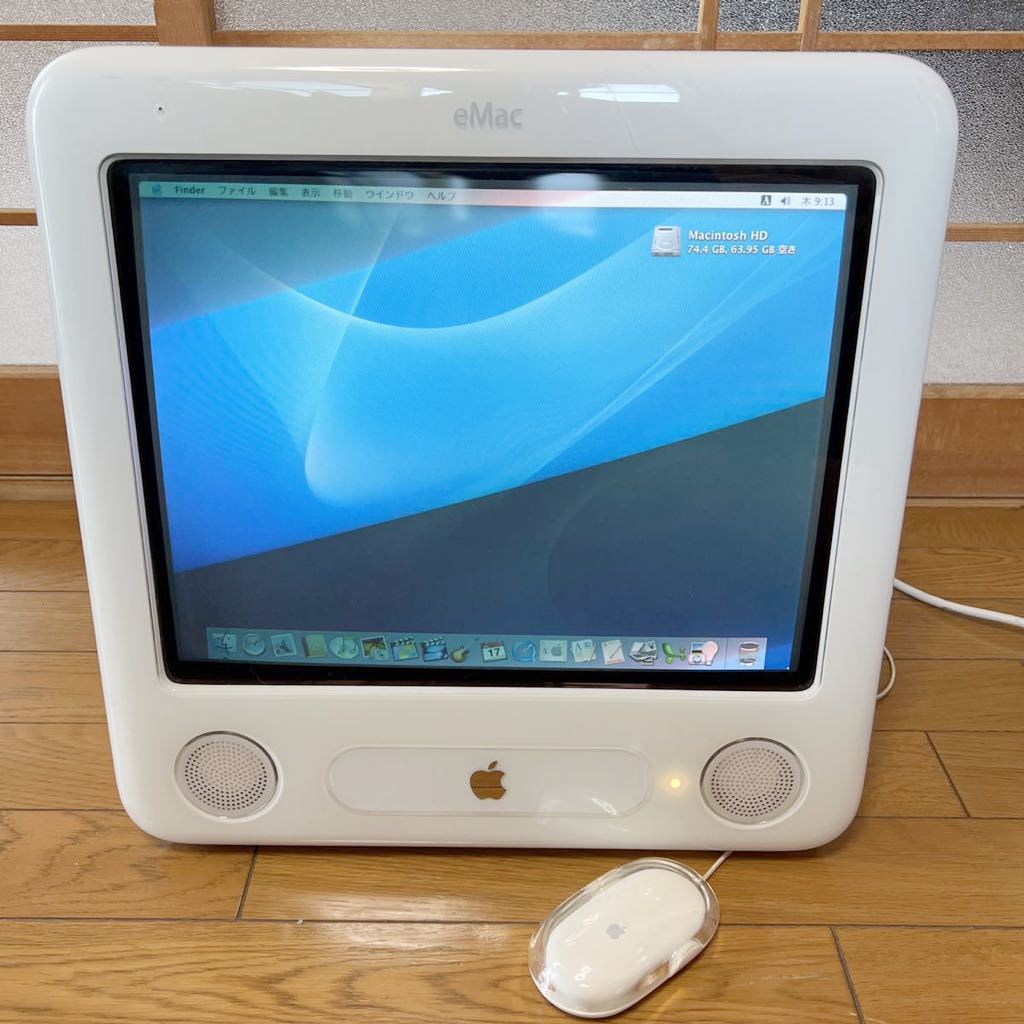Apple アップル デスクトップ パソコン eMac A1002 OS X 10.3.4 動作品_画像1