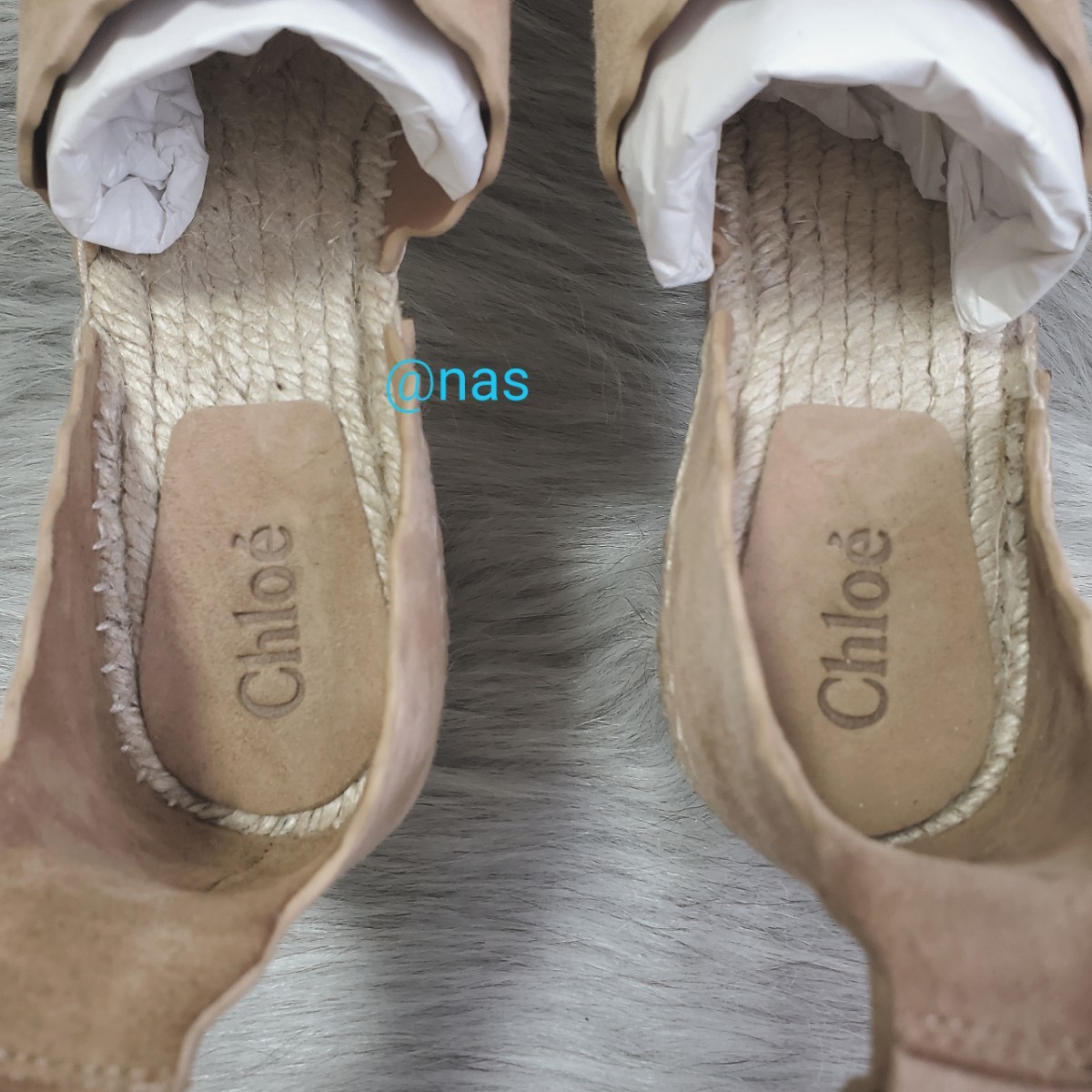 新品《Chloe》スカラップエスパドリーユサンダル 36サイズ(23cm) | www