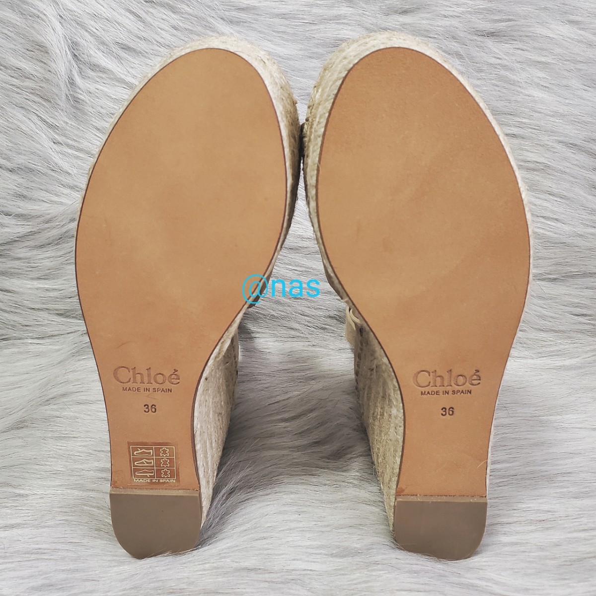 新品《Chloe》スカラップエスパドリーユサンダル 36サイズ(23cm) | www