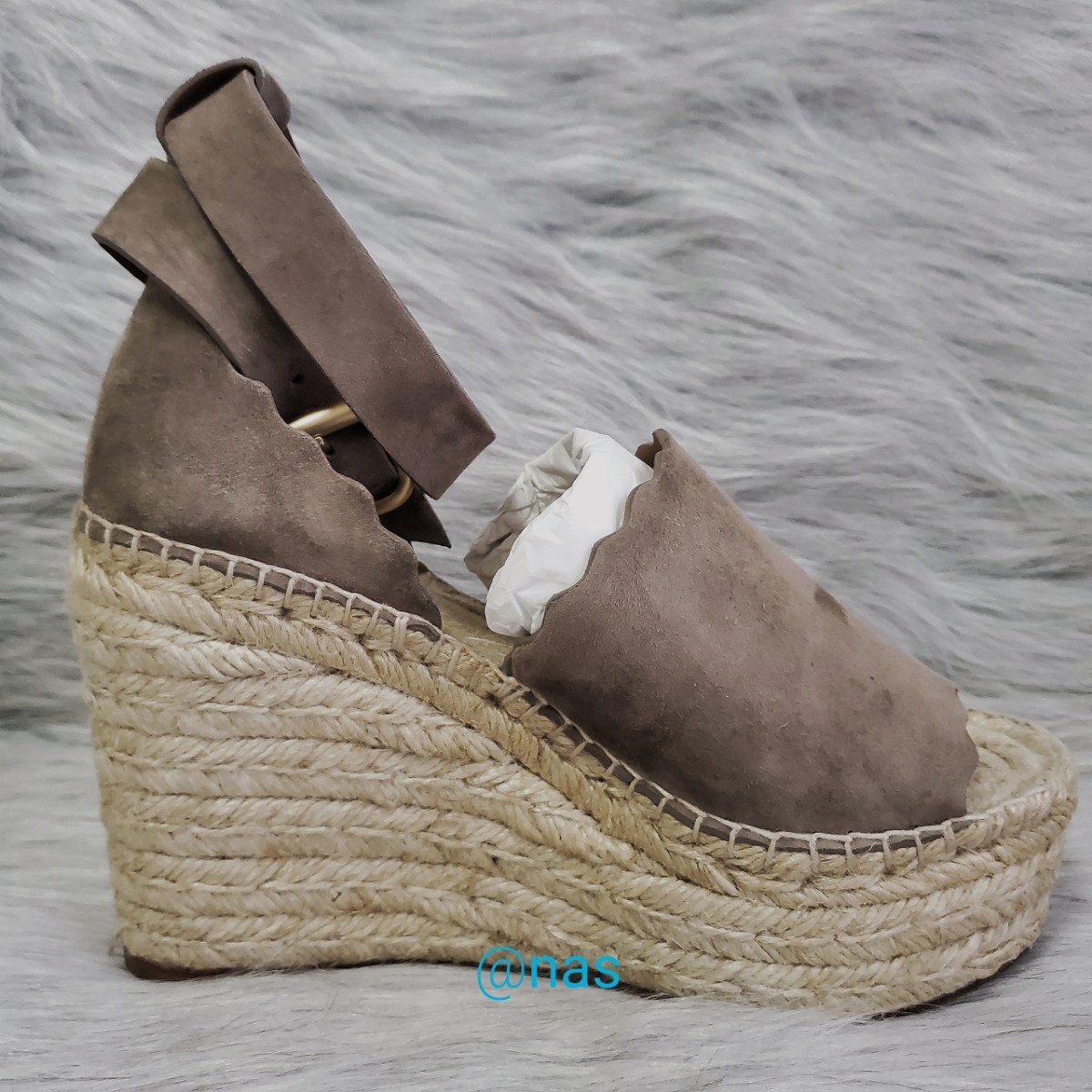 新品Chloe】Lauren Sandal エスパドリーユ36(23cm)-