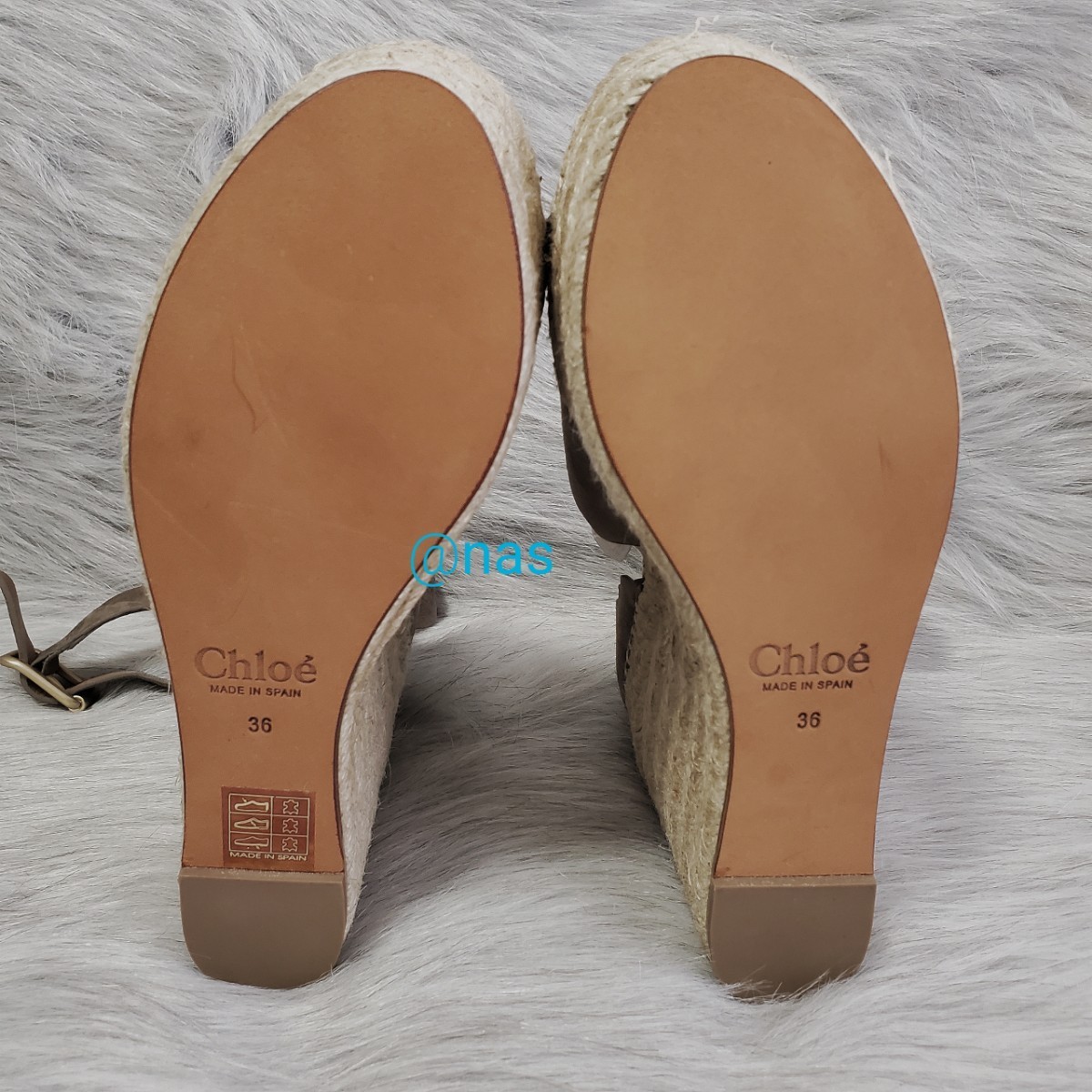 新品《Chloe》スカラップエスパドリーユサンダル 36サイズ(23cm) | www