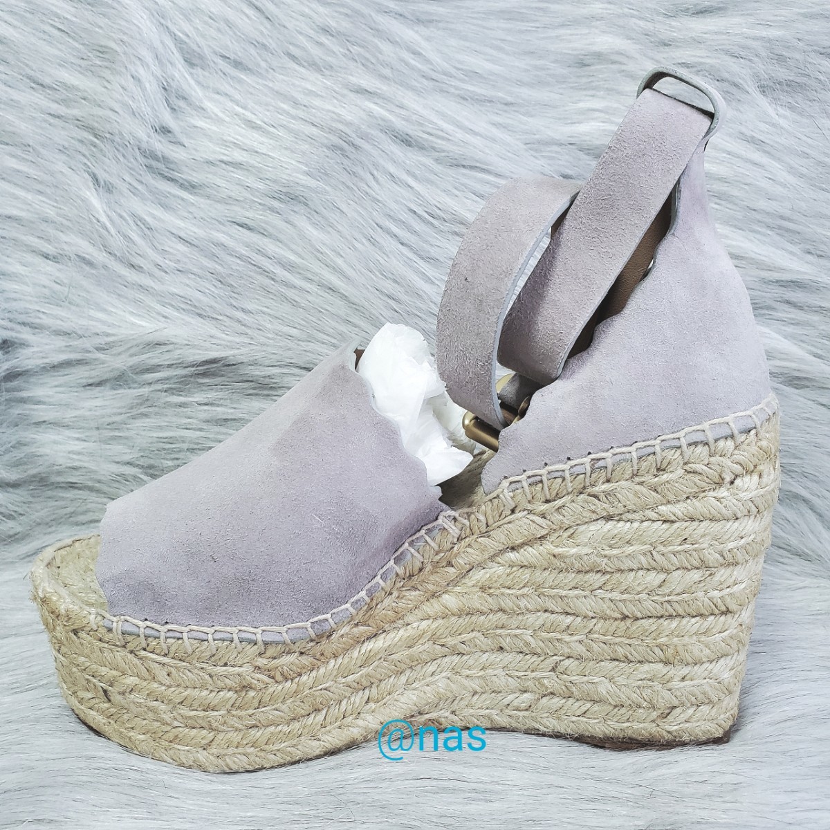 新品《Chloe》スカラップエスパドリーユサンダル 36サイズ(23cm) | www