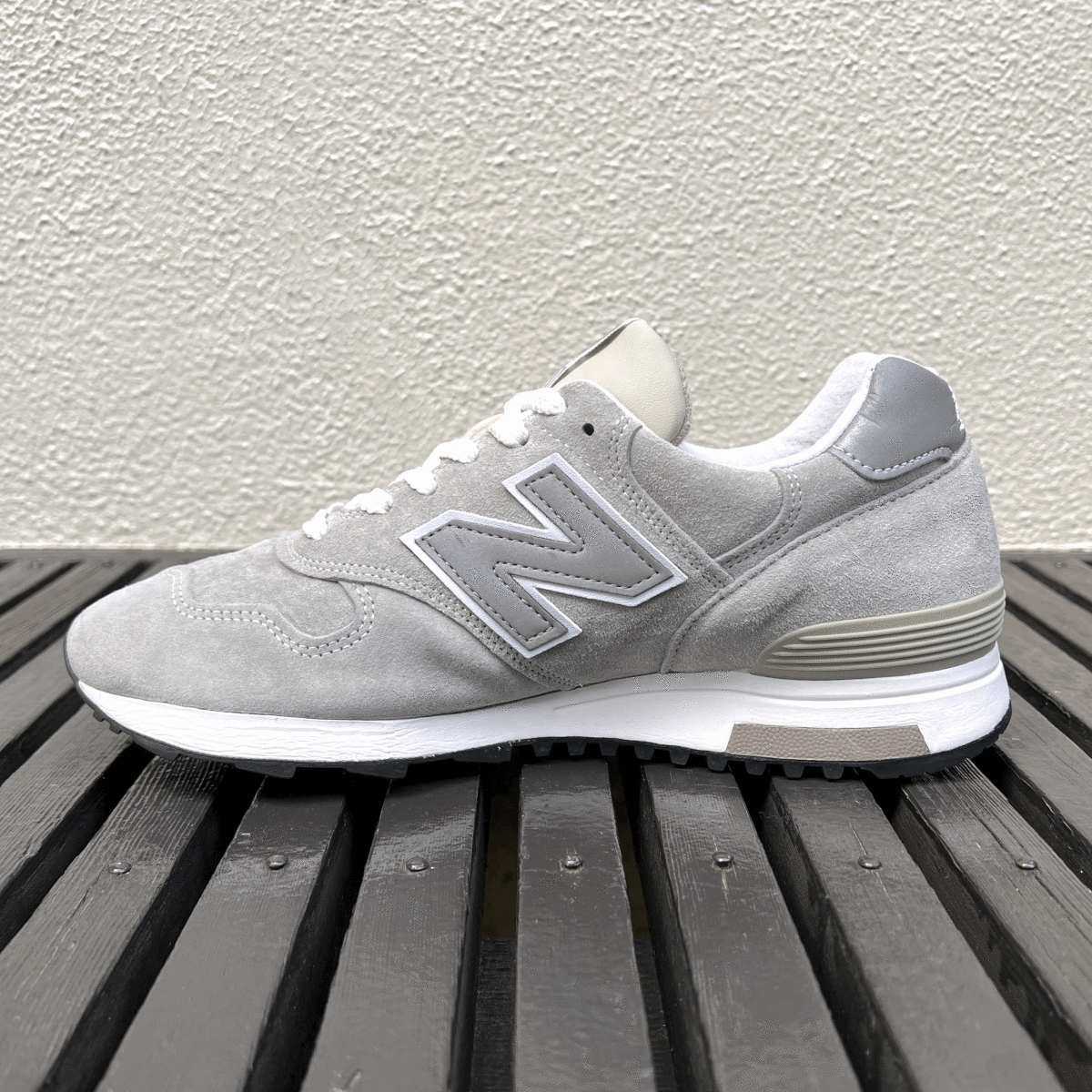 USA製 New Balance M1400JGY GRAY US8 26cm スウェード 中古 アメリカ製 米国製 NB グレー スニーカー Made In USA_画像4